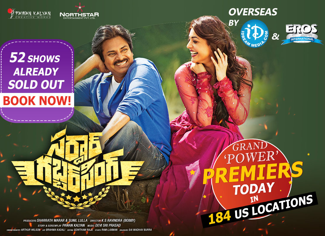 sardaar gabbar singh USA premieres on thursday