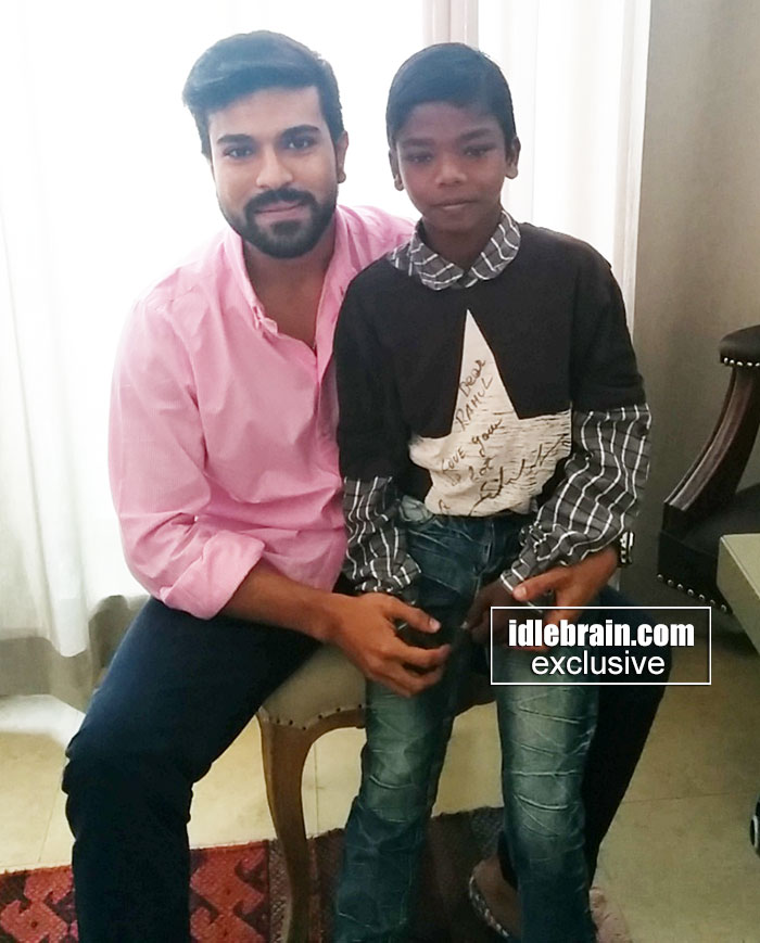 Ram Charan makes wish come true for a kid at Pratyusha Foundation