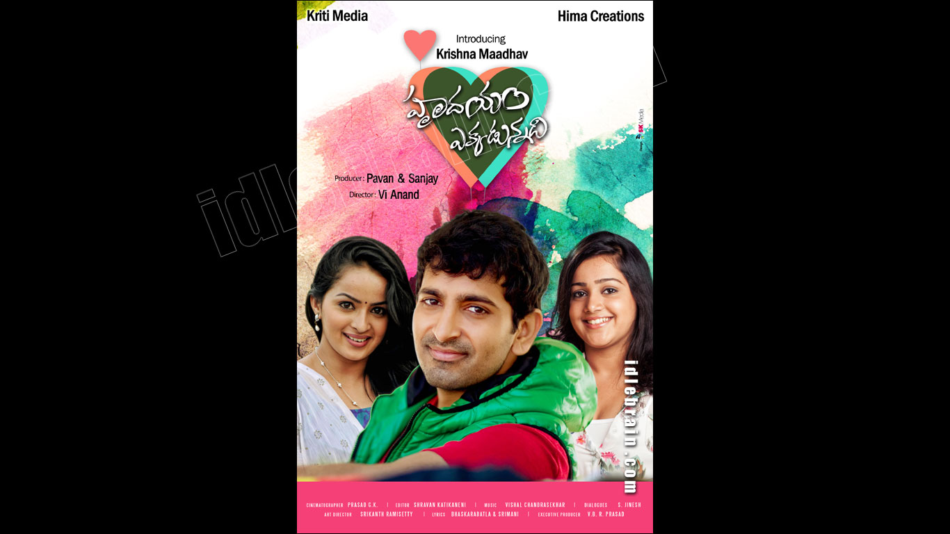 Hrudhayam Ekkadunnadi  wallpapers - Telugu cinema posters -   Krishna Maadhav