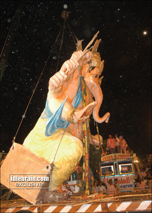 Ganesh Nimajjanam Procession In Hyderabad 2006 0738