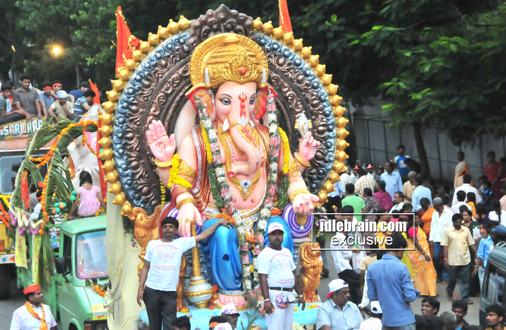 Ganesh Nimajjan 2010 in Hyderabad Ganesh Nimajjan 2010 in Hyderabad