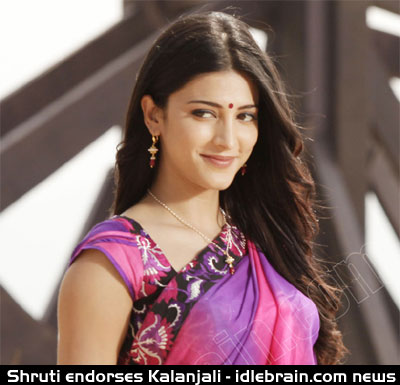 Shruti Haasan endorses Kalanjali - Telugu cinema news