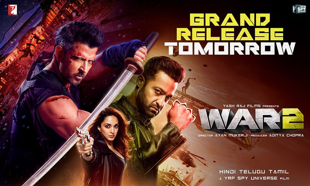War 2 releasing tomorrow