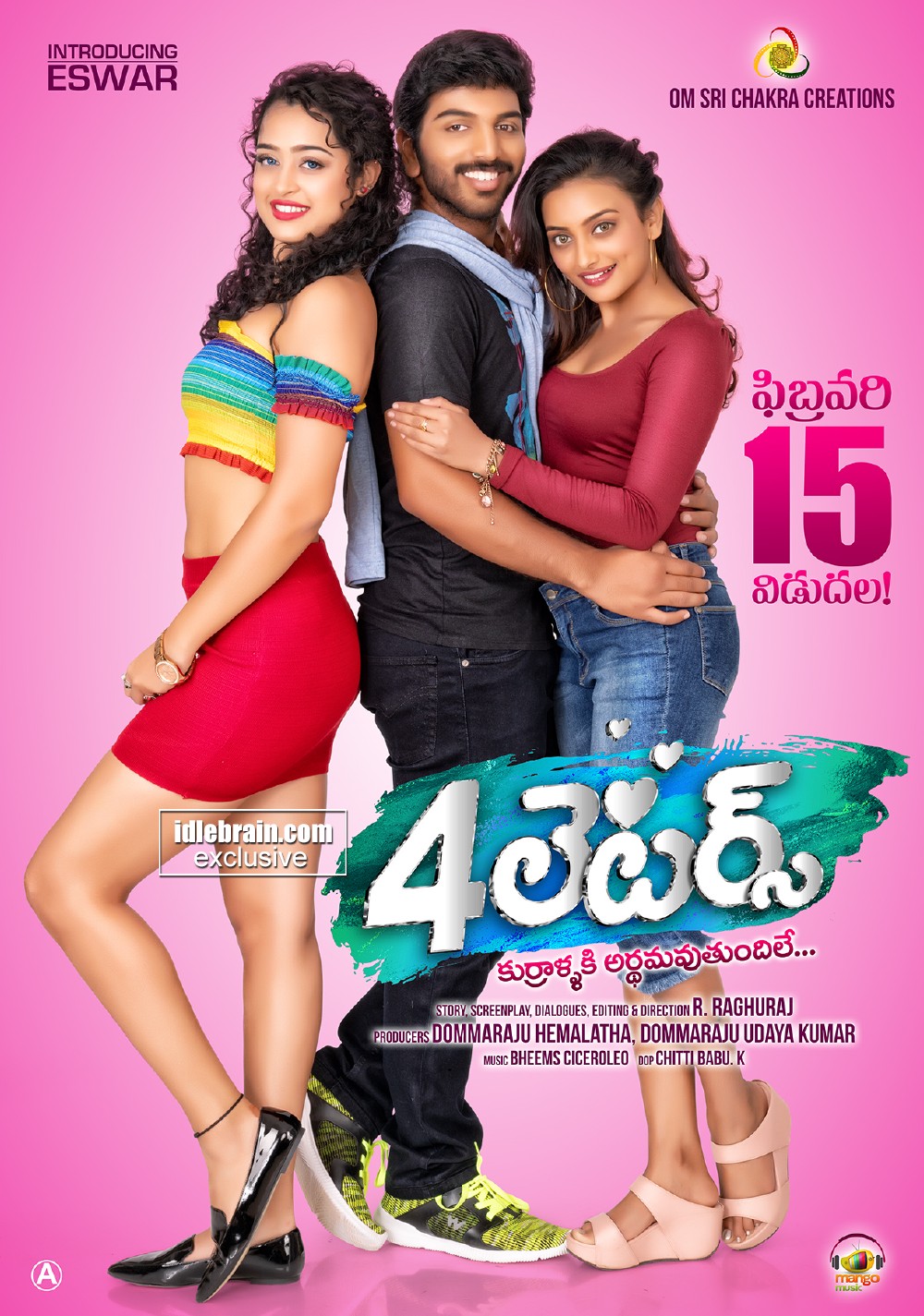 4 Letters posters gallery - Telugu cinema - Eswar, Tuya Chakraborthy ...